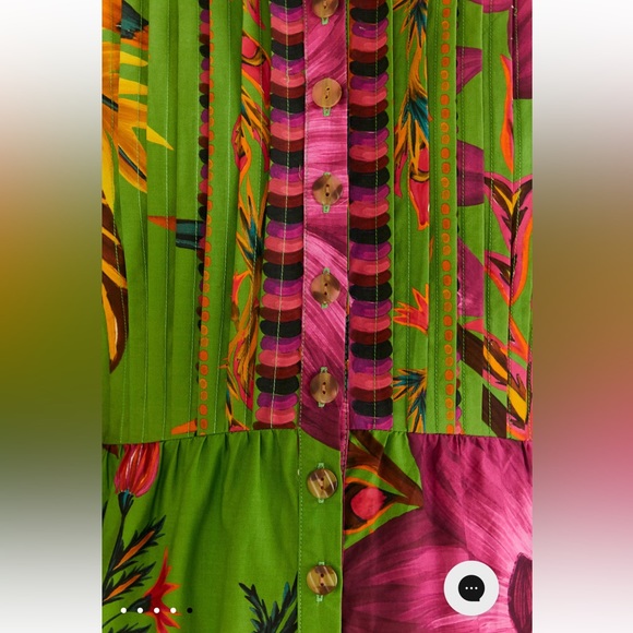 NWT Farm Rio Maxi Flowers Multicolor Dress - Picture 5 of 6